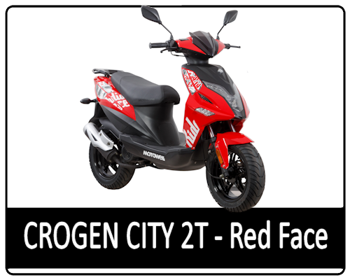 Motowell Crogen City 2T Red Face