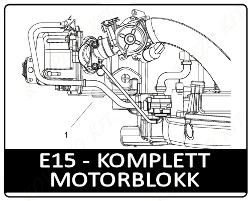 Motowell Mexon 125 4T komplett motorblokk
