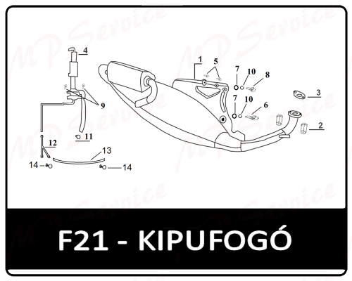 Motowell Crogen Sport kipufogó rendszer