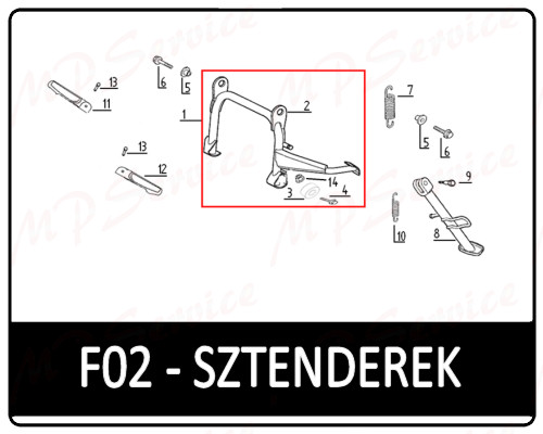 Motowell Retrosa 125 4T sztender