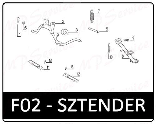 Motowell Retrosa 50 2T sztender