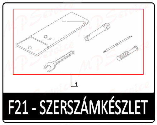 Motowell Retrosa 50 2T szerszám készlet