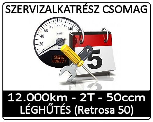 Kötelező szerviz csomag (2T 50ccm 12000km Retrosa 50)